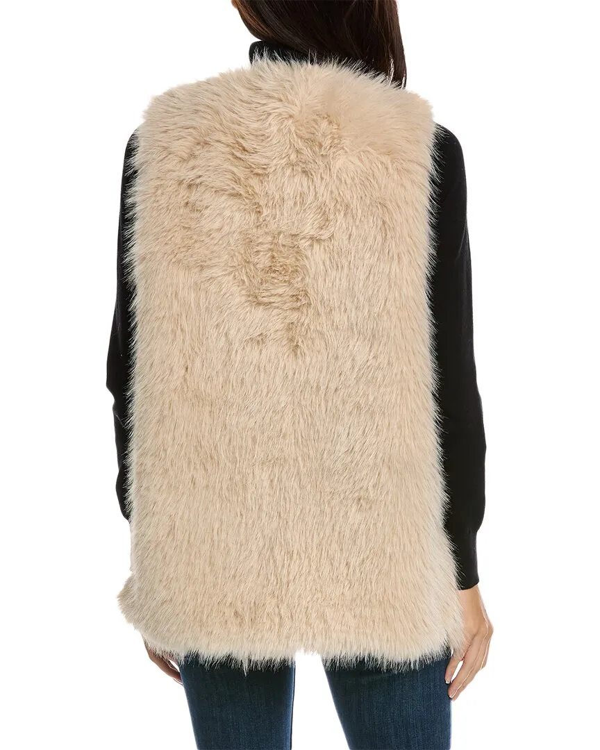 Surell Accessories Shaggy Vest