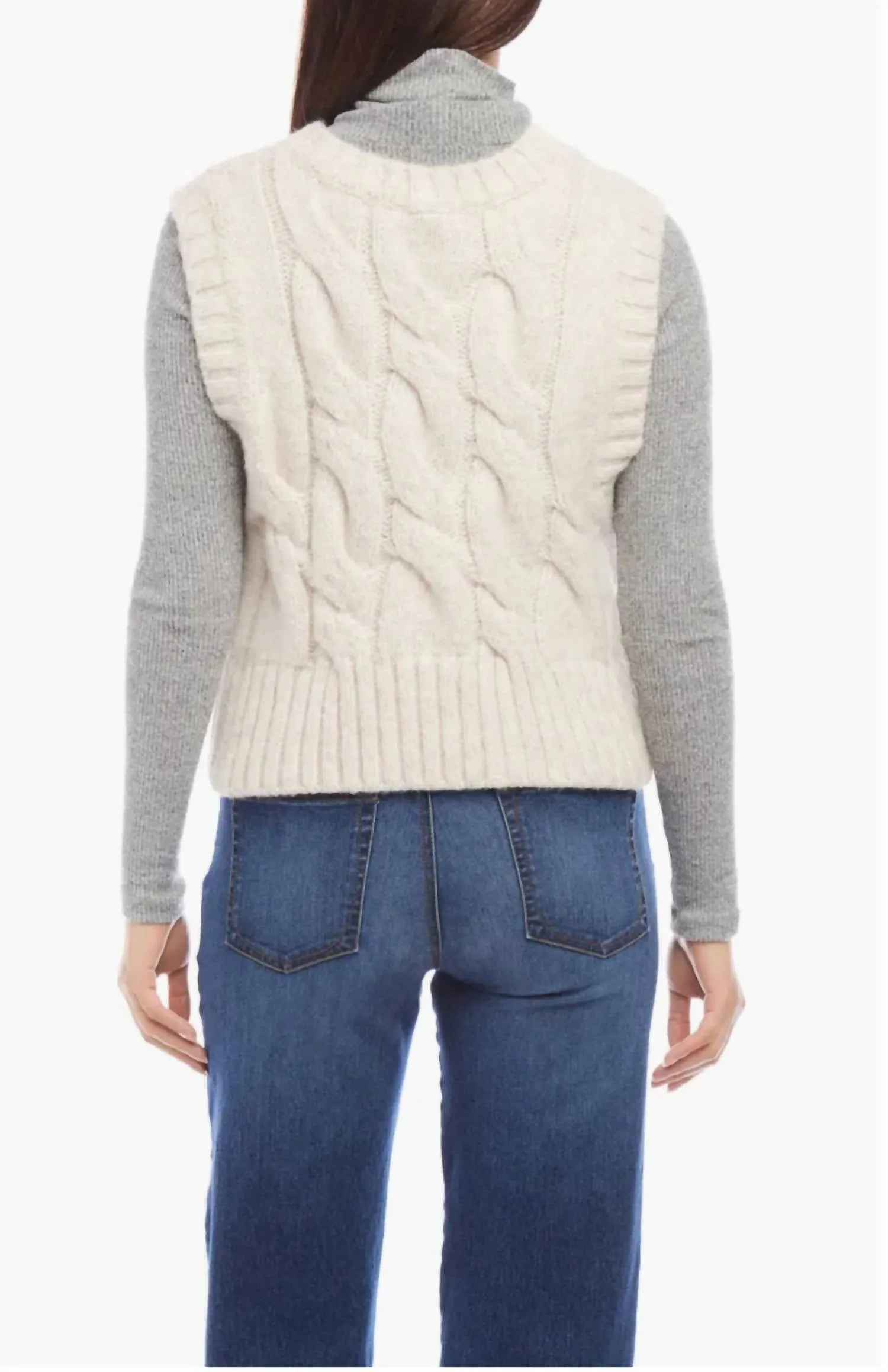 Sweater Vest In Beige