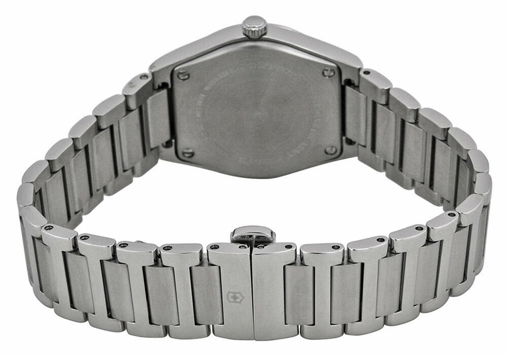 Swiss Army Victoria Stainless Steel Womens Watch Egg Shell Dial Calendar 241513 - Store Display