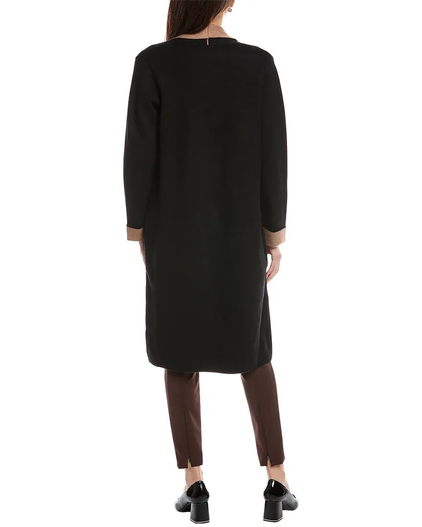 T Tahari Shawl Collar Double Knit Cardigan