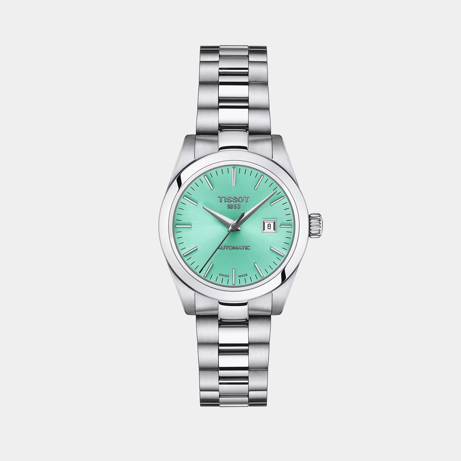 T-My Lady Women Analog Light Green Dial Automatic Stainless Steel Watch T1320071109100 women watches best women watches affordable women's watches branded women watches