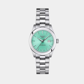 T-My Lady Women Analog Light Green Dial Automatic Stainless Steel Watch T1320071109100 women watches best women watches affordable women's watches branded women watches