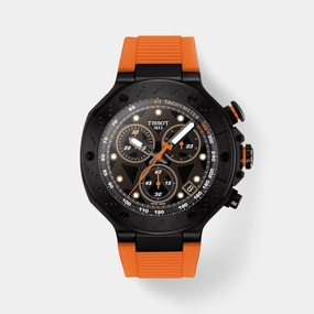 T-Race Men Quartz Black Dial Chronograph Silicone Watch T1414173705102 budget    watches    watches classic