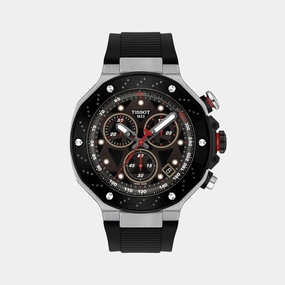 T-Race MotoGP Men Quartz Dark Grey Dial Chronograph Silicone Watch T1414172708100 budget    watches    watches classic