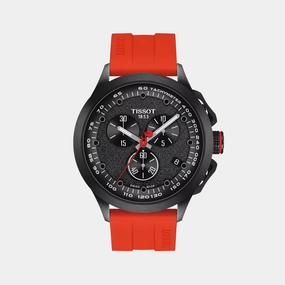 T-Race Special Collections Men Chronograph Black Dial Quartz Silicone Watch T1354173705104 budget    watches    watches classic