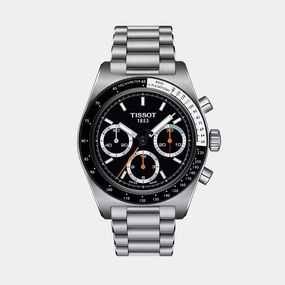 T-Sport Men Chronograph Black Dial Swiss Mechanical Stainless Steel Watch T1494592105100 budget    watches    watches classic
