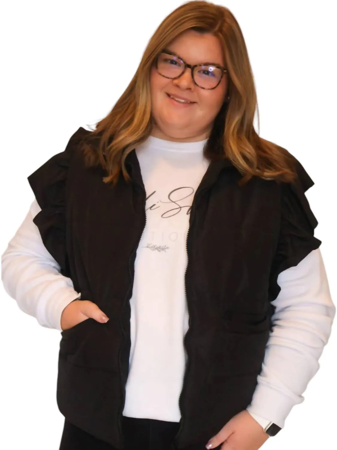 The Perfect Puffer Vest - Plus In Black