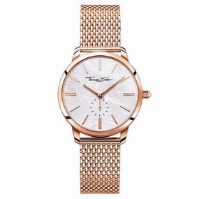 Thomas Sabo Glam Stainless Steel Mother of Pearl Dial Womens Watch 