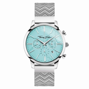Thomas Sabo Turquoise Embossed Stainless Steel Womens Watch 