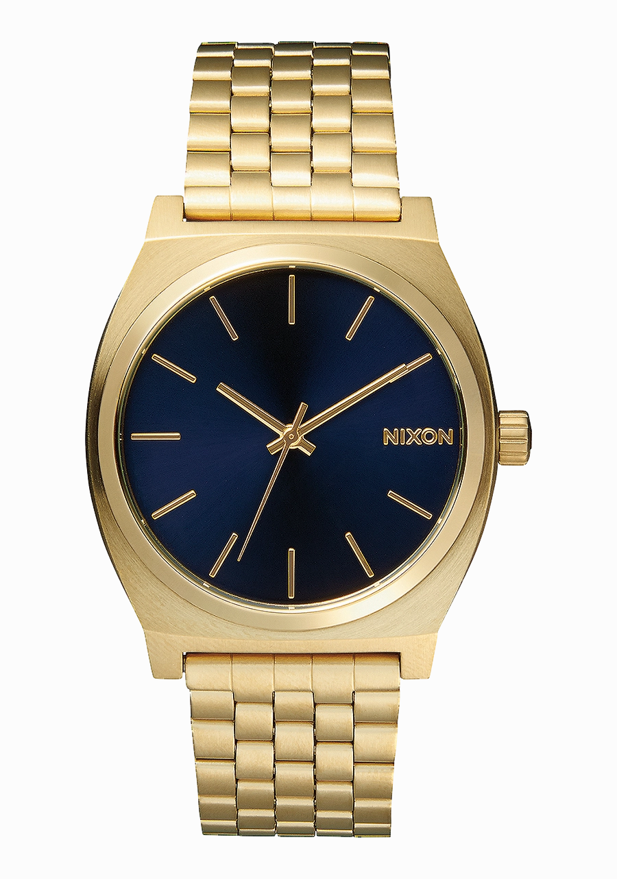Time Teller - All Light Gold / Cobalt stainless-steel watches stainless steel watch bands stainless steel watches cheap
