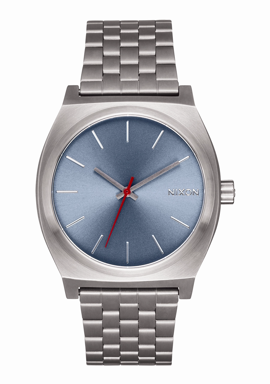 Time Teller - Light Gunmetal / Dusty Blue stainless-steel watches stainless steel watch bands stainless steel watches cheap