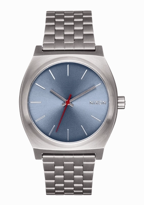 Time Teller - Light Gunmetal / Dusty Blue stainless-steel watches stainless steel watch bands stainless steel watches cheap