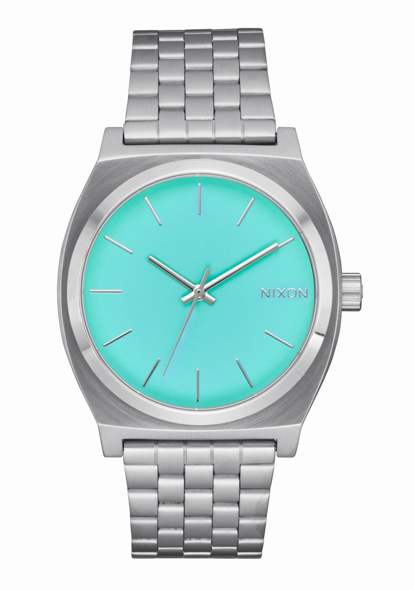 Time Teller - Silver / Turquoise stainless-steel watches stainless steel watch bands stainless steel watches cheap