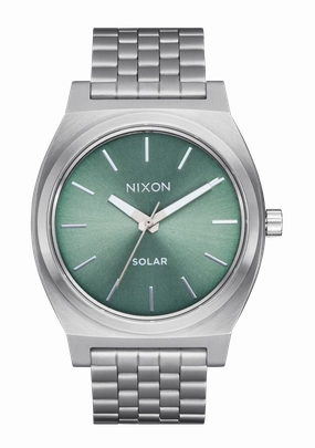 Time Teller Solar - Silver / Jade Sunray stainless-steel watches stainless steel watch bands stainless steel watches cheap