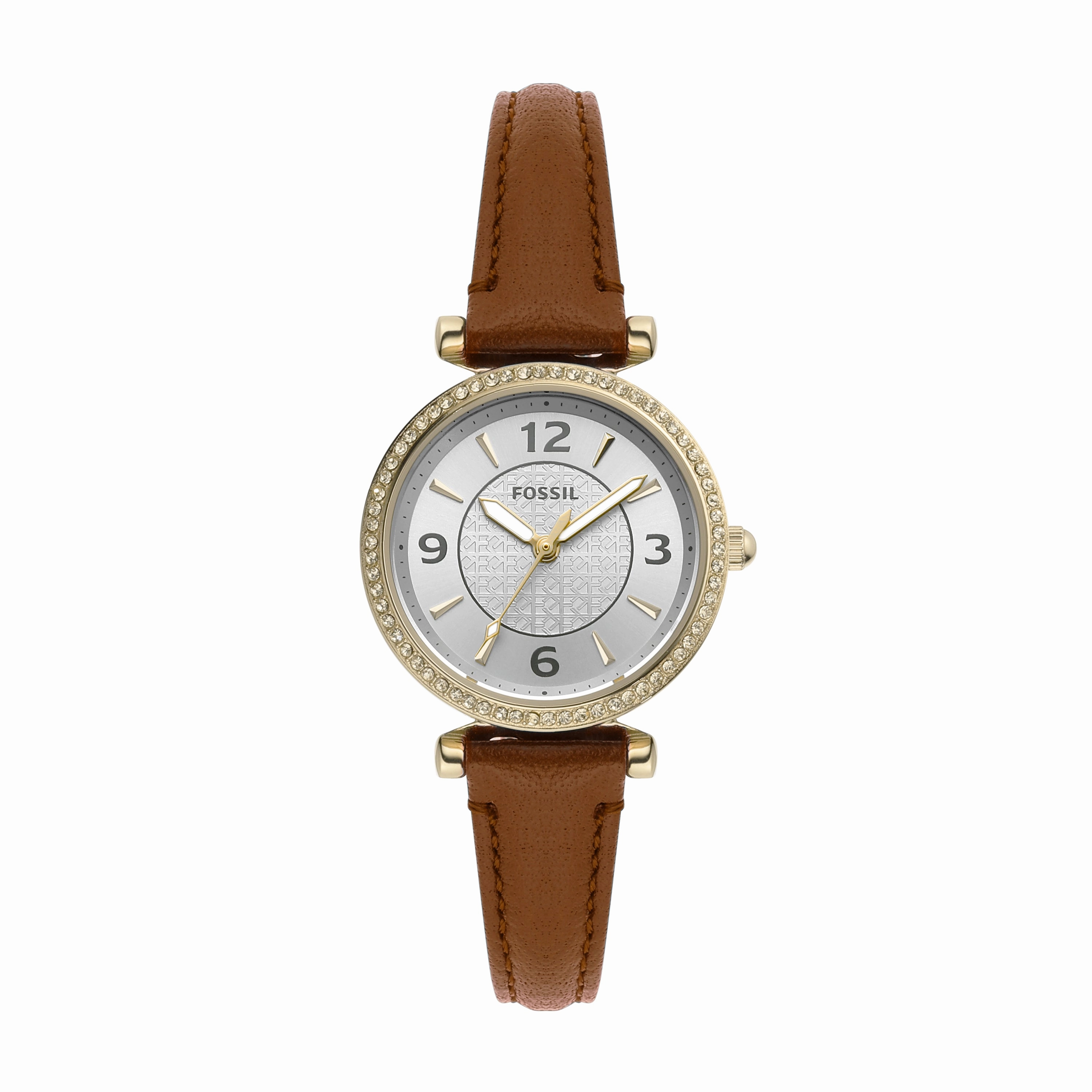 Timeless Carlie Brown Leather Watch by Fossil - ES5297 
