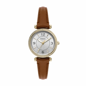 Timeless Carlie Brown Leather Watch by Fossil - ES5297 