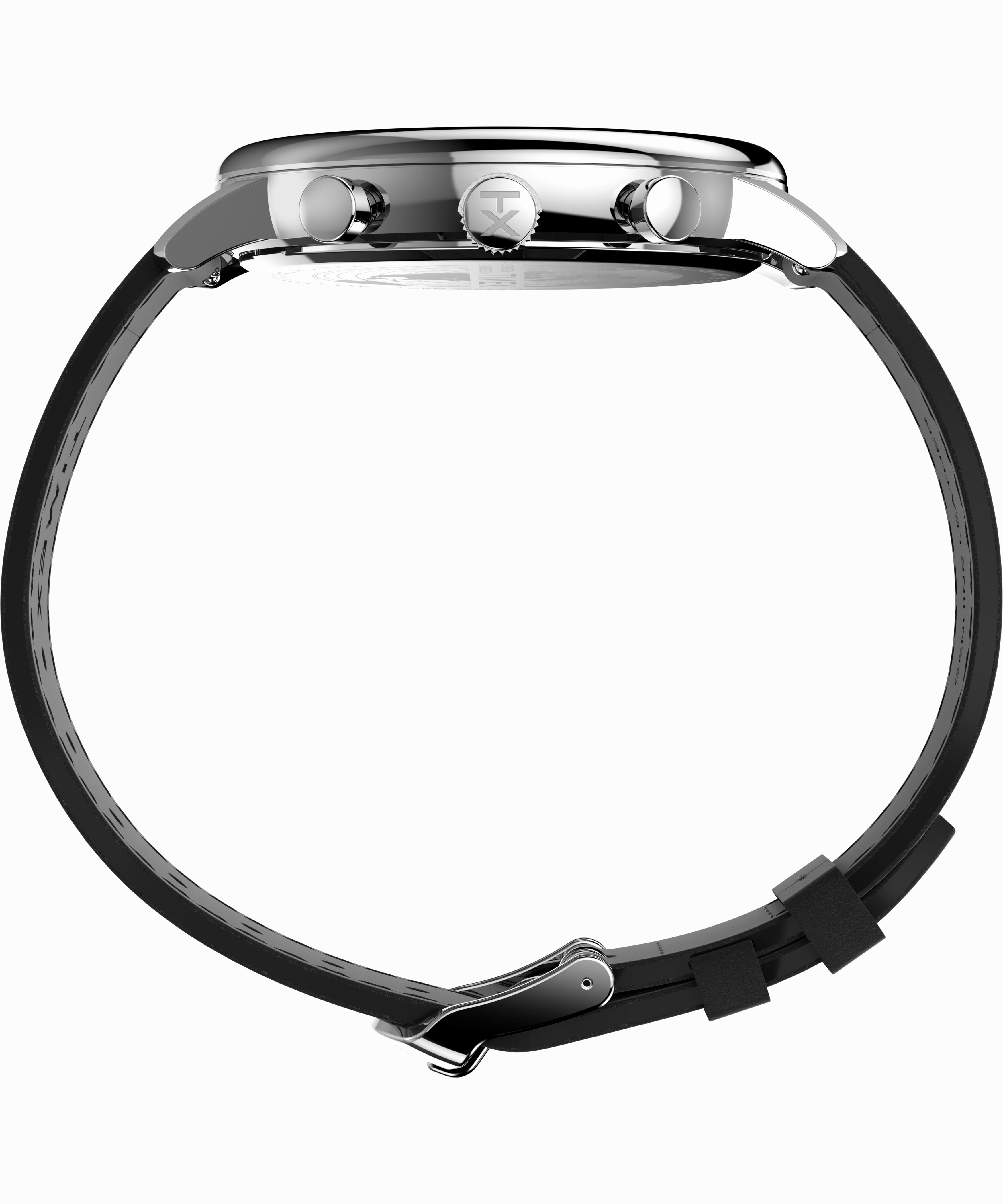 Timex Chicago 45mm Leather Black Dial Watch TW2W13100