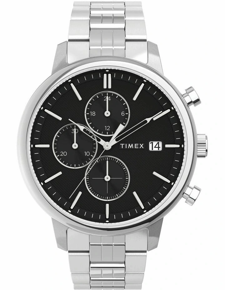 Timex Chicago Chronograph 45mm Stainless Steel Band Watch TW2V01600 