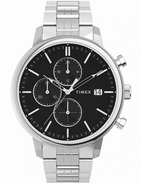 Timex Chicago Chronograph 45mm Stainless Steel Band Watch TW2V01600 
