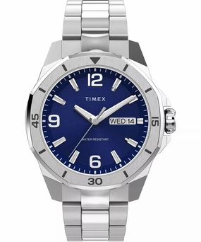 Timex Essex 44mm Stainless Steel Blue Dial Watch TW2W79500 