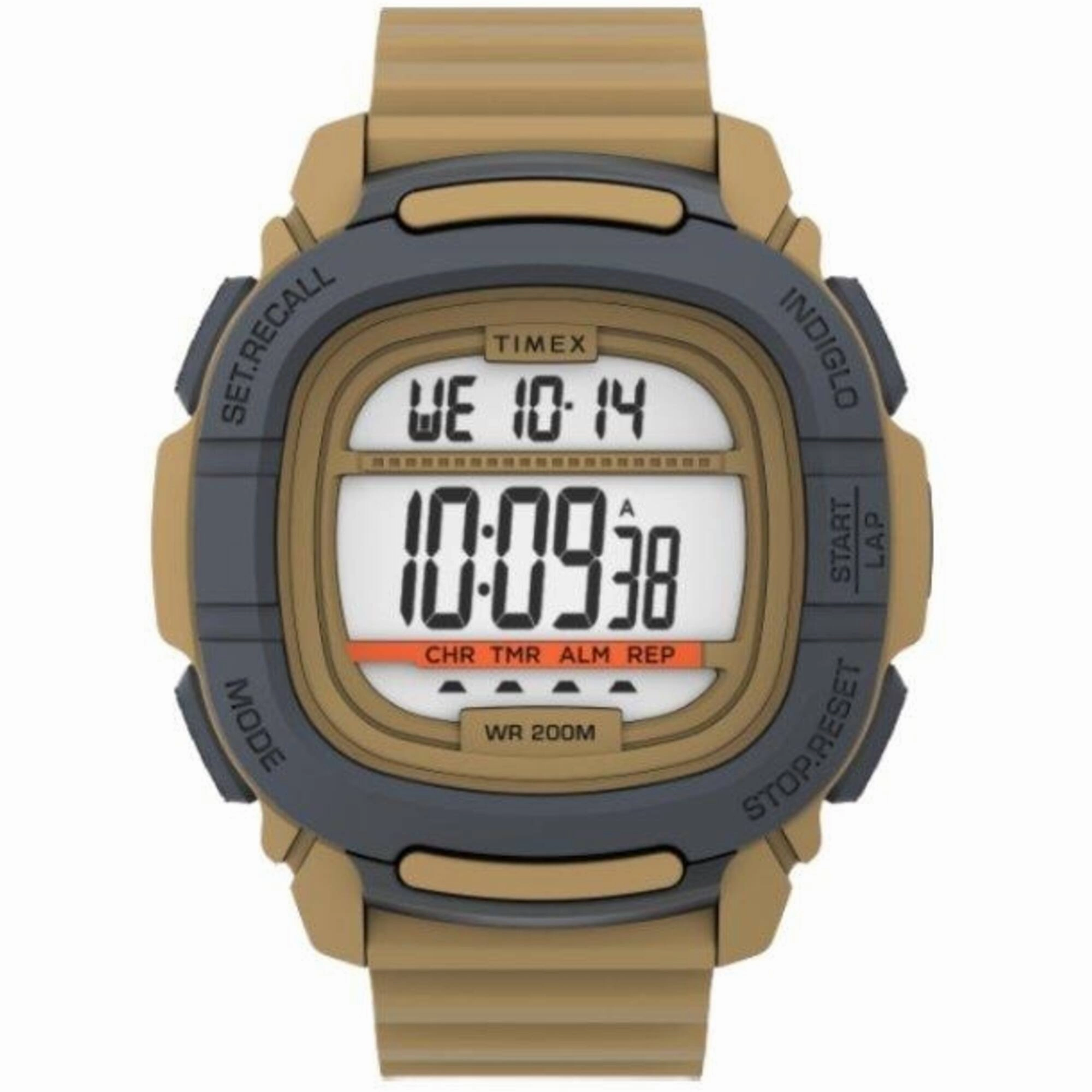 Timex Men's Digital Watch - Command White and Beige Dial Shock Resistant | TW5M35900 men's watches best men's watches under $500 affordable men's watches men watches classic