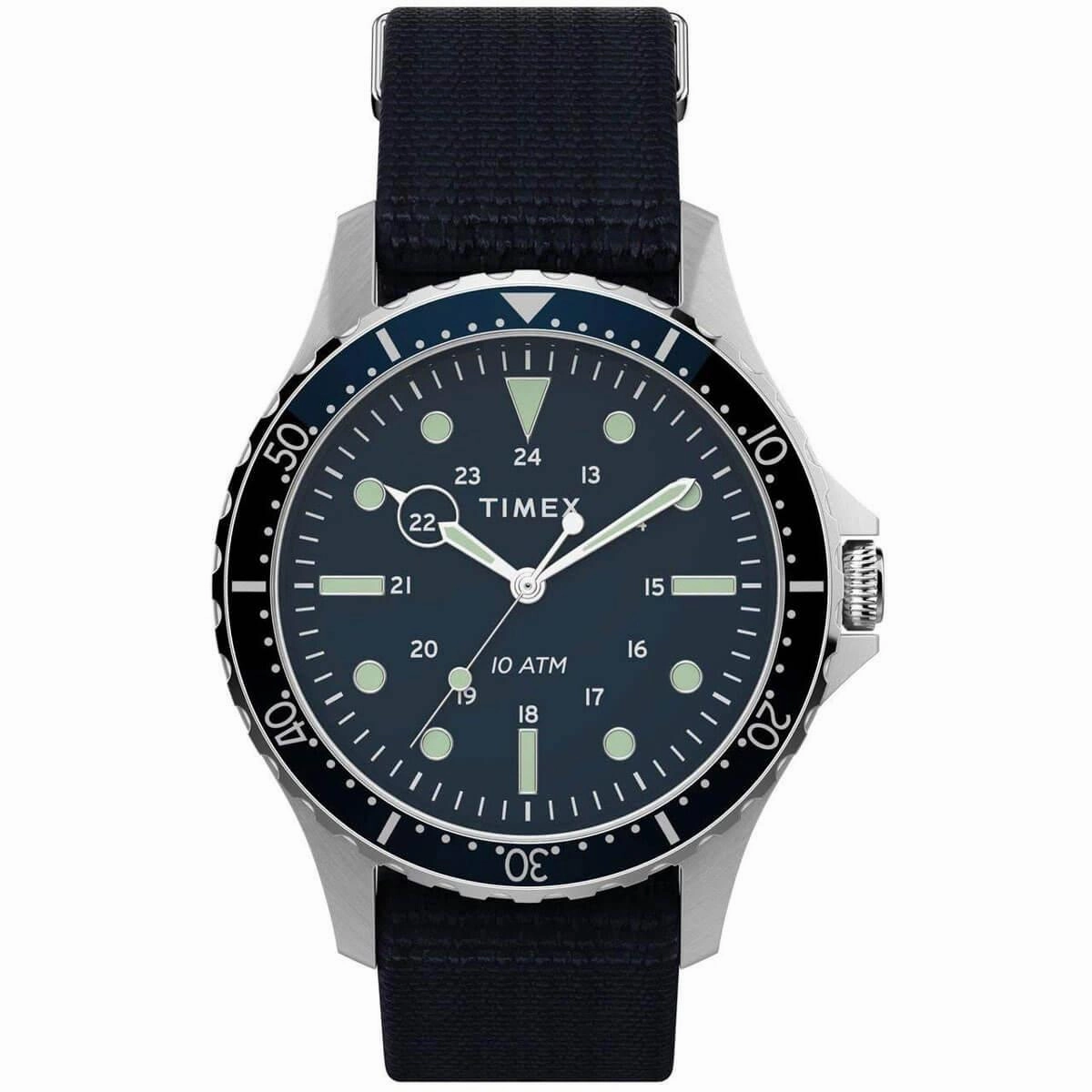 Timex Men's Quartz Watch - Navi XL Rotating Bezel Blue Dial Strap | TW2T75400VQ Luxury Quartz Watch Quartz Watch Sale