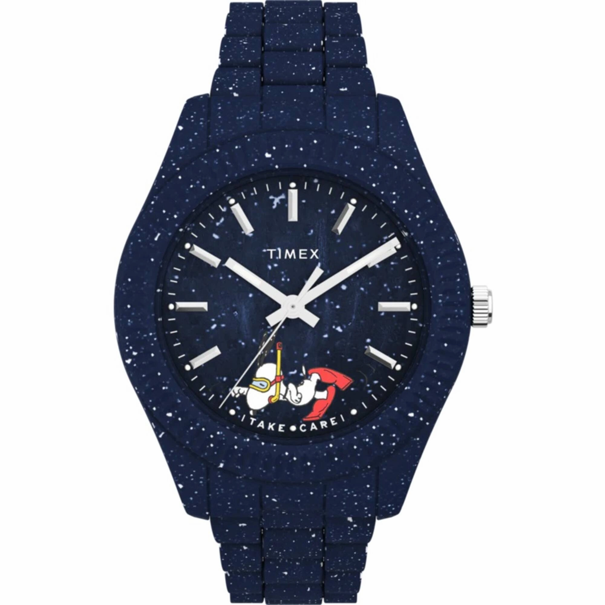 Timex Men's Watch - Legacy Ocean Peanuts Blue Dial Bracelet Quartz | TW2V53300JR Luxury Quartz Watch Quartz Watch Sale