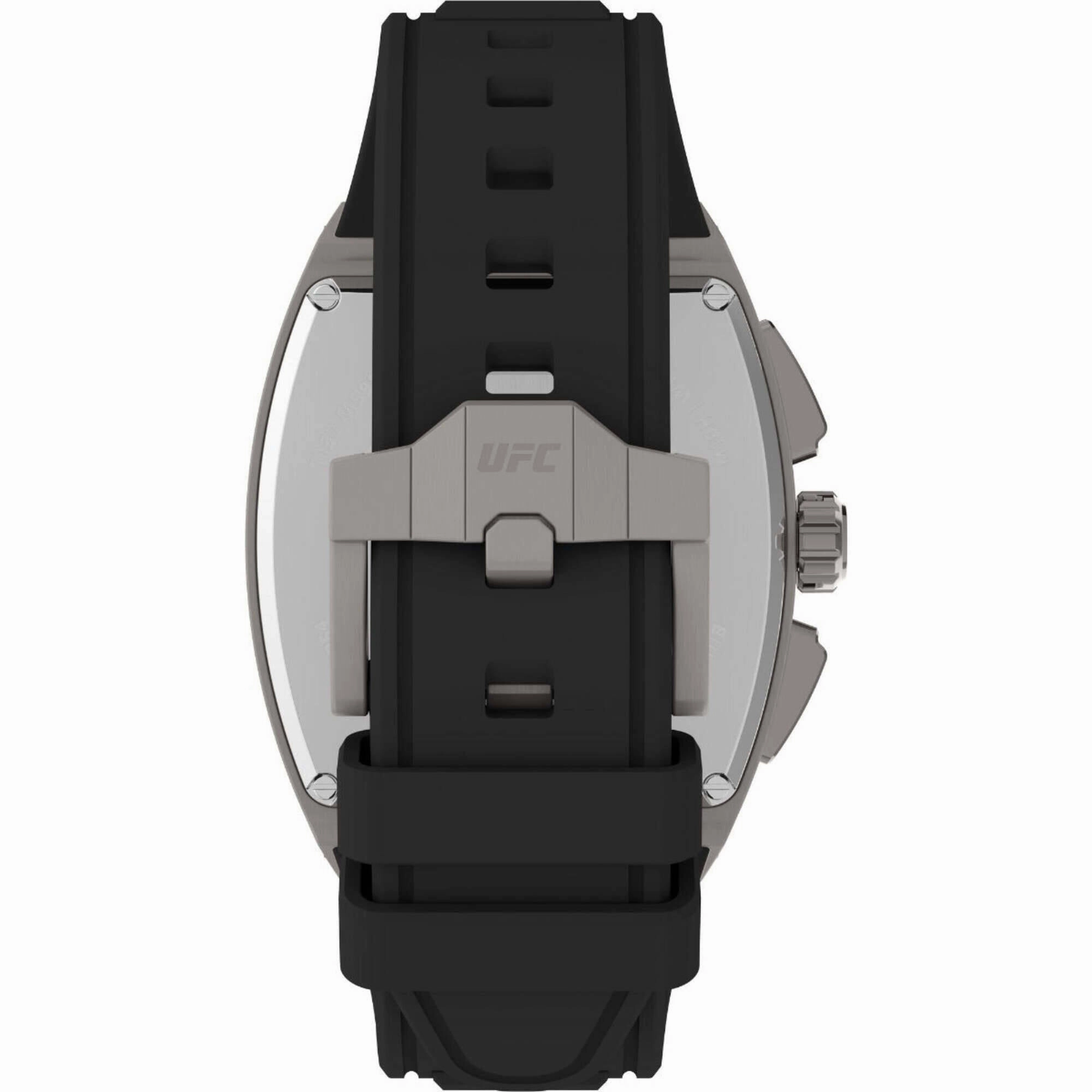 Timex Men's Watch - UFC Street Gunmetal Case Black Silicone Strap | TW2V87400