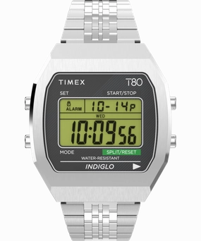 Timex T80 Steel 36mm Stainless Steel Bracelet Watch 