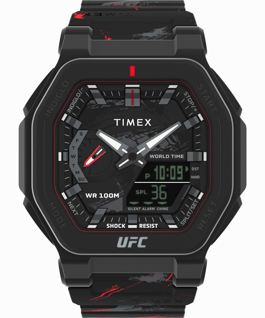 Timex UFC Colossus Fight Week 45mm Resin Strap Watch TW2V85300 