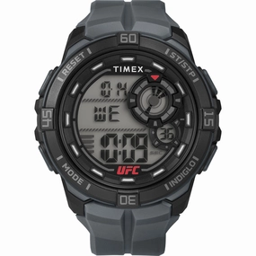 Timex UFC Rush 52mm PU Grey Strap Men's Watch TW5M59300 