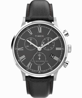 Timex Waterbury Classic Chronograph 40mm Leather Strap Men's Watch TW2U88300,quartz watch, quartz watches for men, quartz watches for women, best quartz watch, minimalist quartz watch, luxury quartz watch, waterproof quartz watch,analog quartz watch, digi