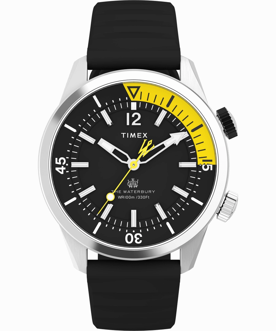 Timex Waterbury Dive Synthetic Rubber Strap Watch TW2V73400 