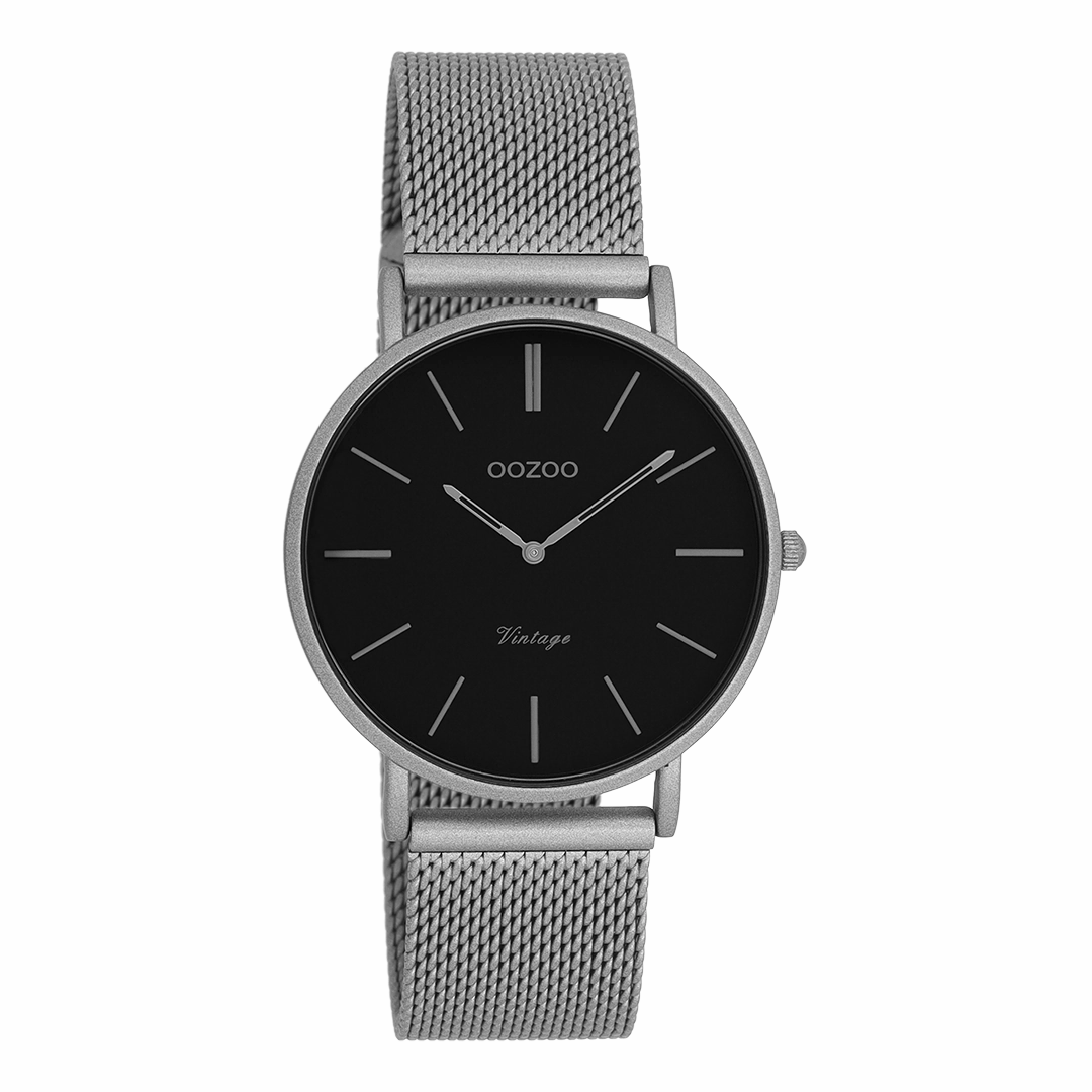 Titanium OOZOO watch with metal mesh bracelet - C9930,seiko watches,mens watches,couple watches,watches designer,watches discount,best watches for men
