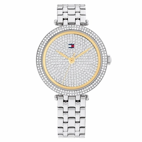 Tommy Hilfiger Crystal Set Stainless Steel Ladies Watch 1782722 