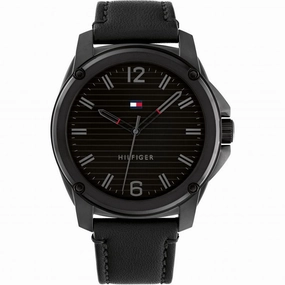 Tommy Hilfiger Mens Leather Strap Watch 1710485 