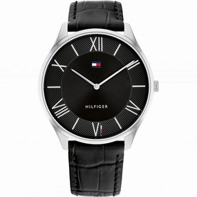 Tommy Hilfiger Mens Leather Strap Watch 1710516 