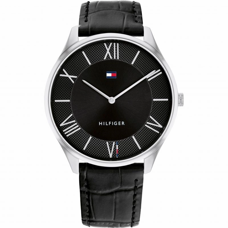 Tommy Hilfiger Mens Leather Strap Watch 1710516 
