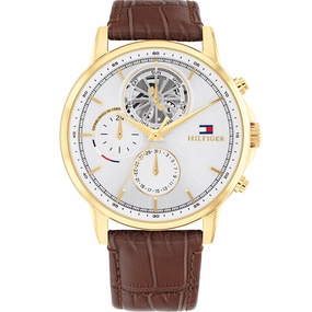 Tommy Hilfiger Stewart 1710631 Multi-Function Affordable Leather Watch Leather Watch Discount