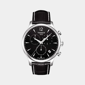 Tradition Men Leather Chronograph Watch T0636171605700 budget    watches    watches classic