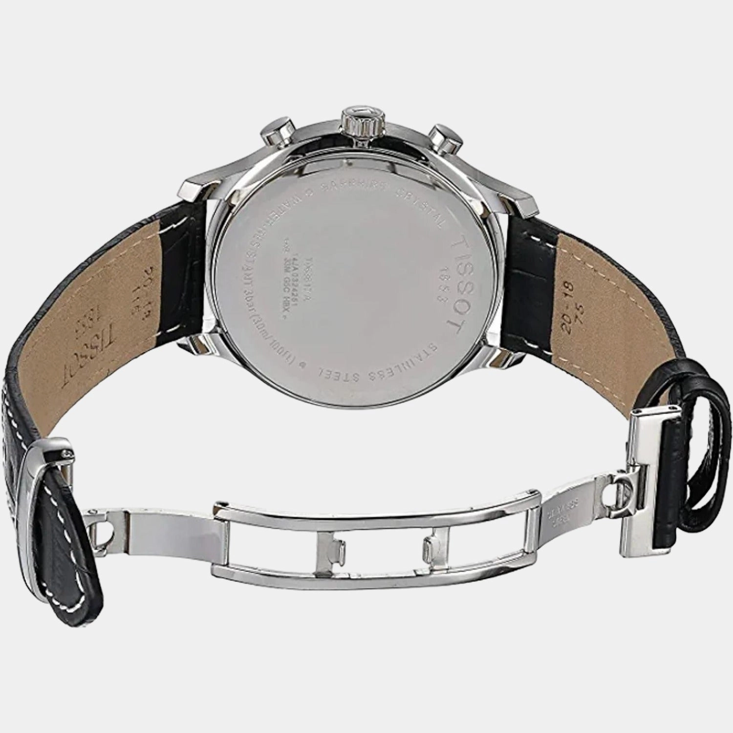Tradition Men Leather Chronograph Watch T0636171605700