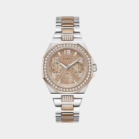 Trend Women Quartz Rose Gold Dial Multi-Function Recycled Steel Watch GW0777L3 women watches best women watches affordable women's watches branded women watches