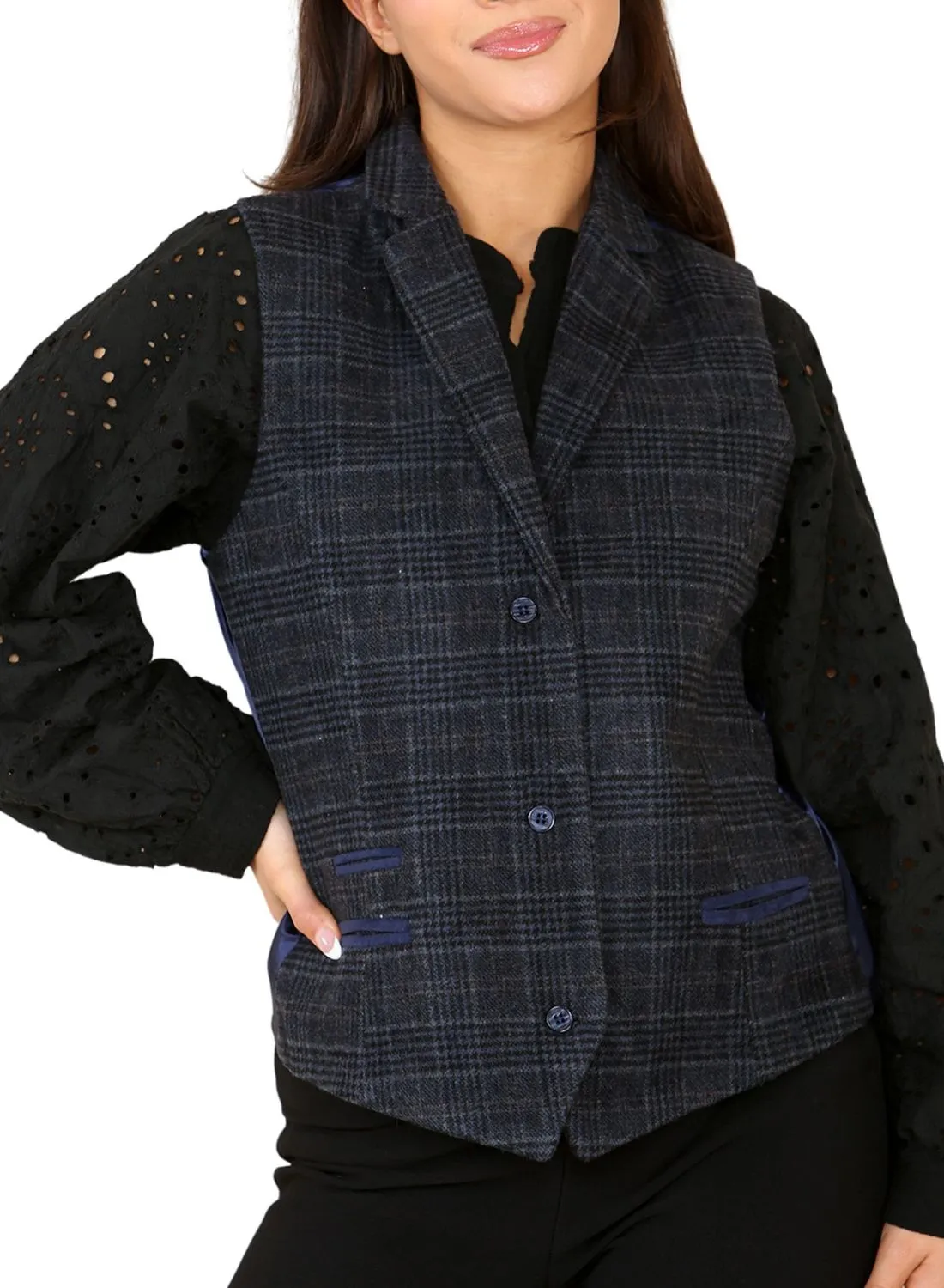 Tweed Check Waistcoat