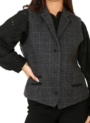Tweed Check Waistcoat