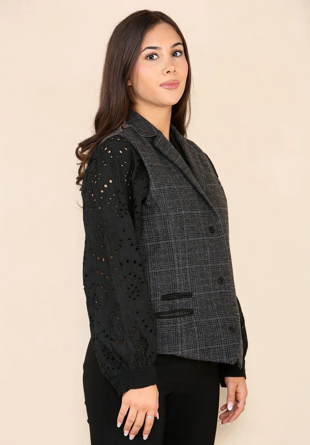 Tweed Check Waistcoat