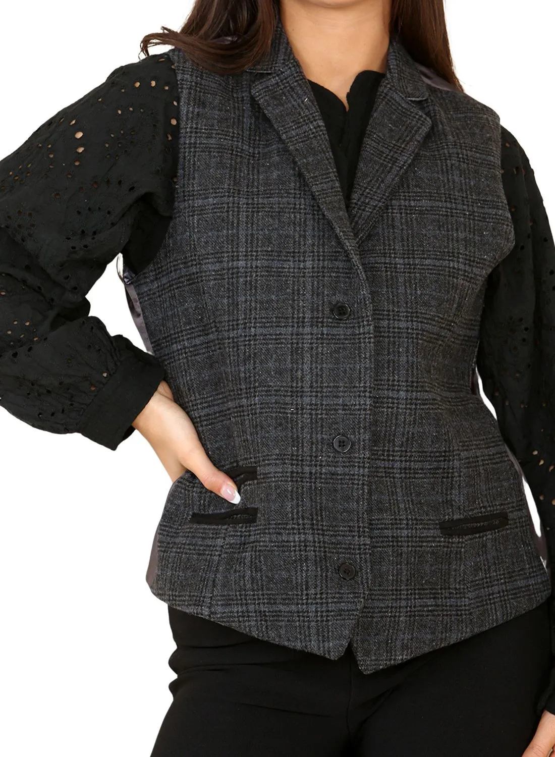 Tweed Check Waistcoat