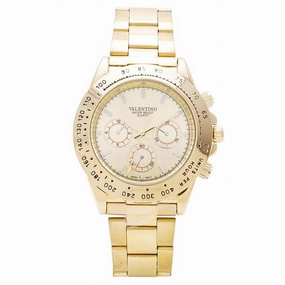 Valentino 20121651-GOLD DIAL STAINLESS BAND STRAP Watch for Men,men's watches,watch for men, best men's watches,luxury men's watch,minimalist men's watch,casual men's watch,dress watch for men,automatic men's watch,quartz men's watch,cheap men's wa