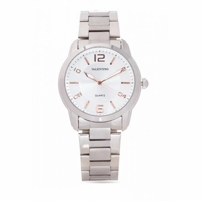 Valentino 20121911-White Dial Rg Index Stainless  Strap Watch For Men,men's watches,watch for men, best men's watches,luxury men's watch,minimalist men's watch,casual men's watch,dress watch for men,automatic men's watch,quartz men's watch,cheap men