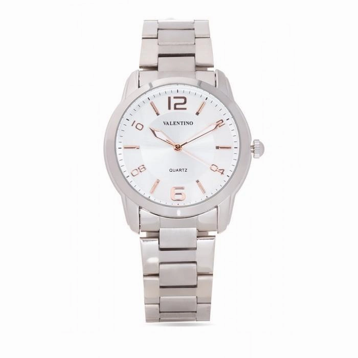 Valentino 20121911-White Dial Rg Index Stainless  Strap Watch For Men,men's watches,watch for men, best men's watches,luxury men's watch,minimalist men's watch,casual men's watch,dress watch for men,automatic men's watch,quartz men's watch,cheap men