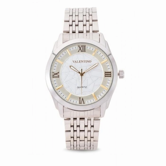 Valentino 20121914-Gold Dial Sta Barbara Mtl Stainless Strap Watch For Women Affordable casual watches Sporty casual watches Affordable luxury casual watches